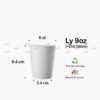 Ly giấy 9oz