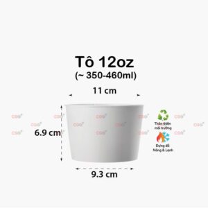 Tô giấy 12oz