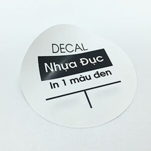 Decal nhựa đục