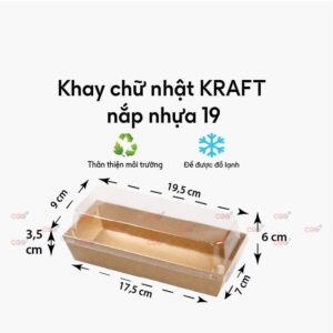 Khay bánh chữ nhật