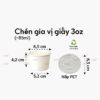 Chén giấy gia vị 3oz