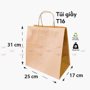 Túi giấy Kraft T16