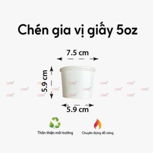 Chén giấy gia vị 5oz