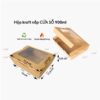 Hộp giấy kraft nắp cửa sổ 900ml