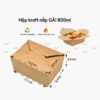 Hộp giấy kraft nắp gài 800ml