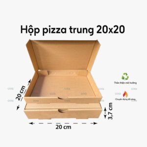 Hộp pizza trung 20x20