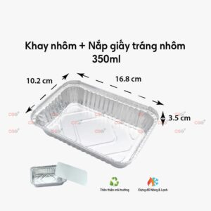 Khay nhôm 350ml