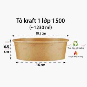 Tô giấy kraft 1500