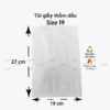 Túi giấy thấm dầu trắng Size 19