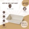 Hộp bã mía 1 ngăn nắp nhựa 750ml Gracz