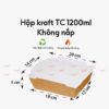 Hộp giấy kraft không nắp 1200ml