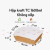 Hộp giấy kraft không nắp 1600ml