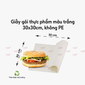 Giấy trắng gói thực phẩm 30x30cm