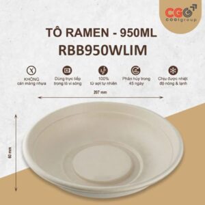 Tô bã mía Ramen Premium 950ml