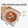 Giấy lót bánh pizza 22x22
