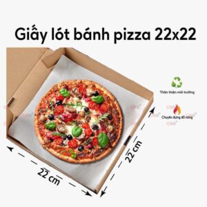 Giấy lót bánh pizza 22x22