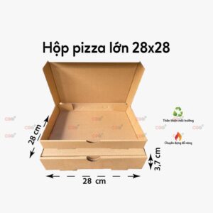 Hộp pizza lớn 28x28