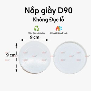 Nắp giấy D90 Không đục lỗ