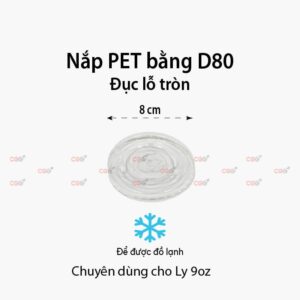 Nắp nhựa PET bằng D80