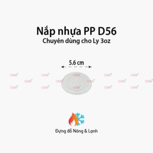 Nắp nhựa PP D56