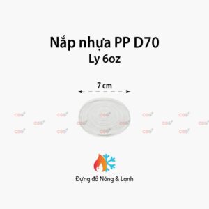 Nắp nhựa PP D70