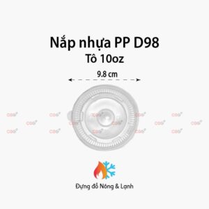 Nắp nhựa PP D97 Không lỗ